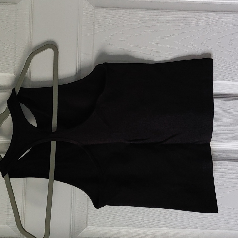 Intimately Free People Black Ribbed Tank Top M/L Razorback - Picture 3 of 3